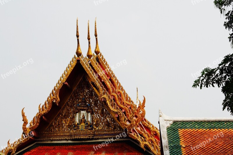 Temple Roof Pagoda Architecture Palace