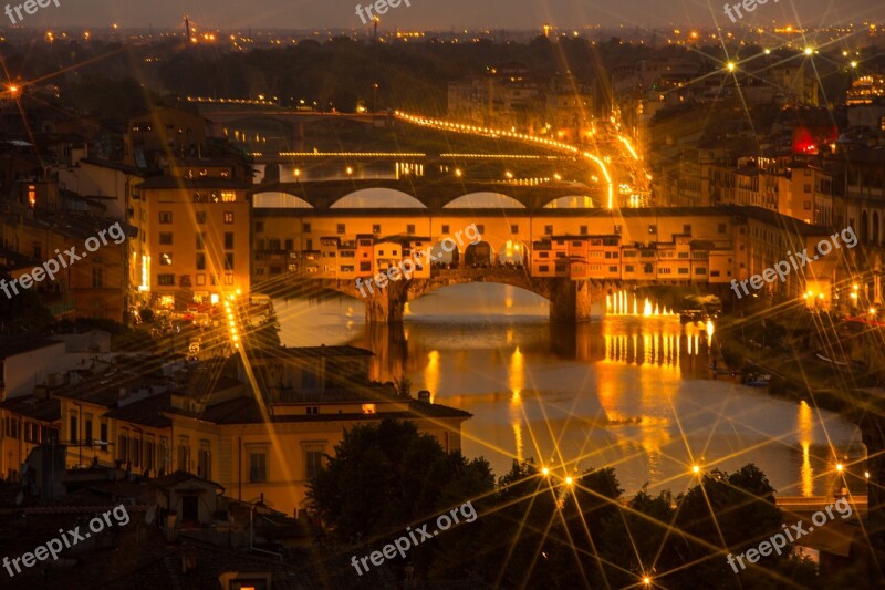 Florence Bridge Italy Ponte Vecchio Free Photos