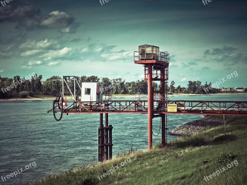 Petrol Stations Ship Rhine Shipping Water