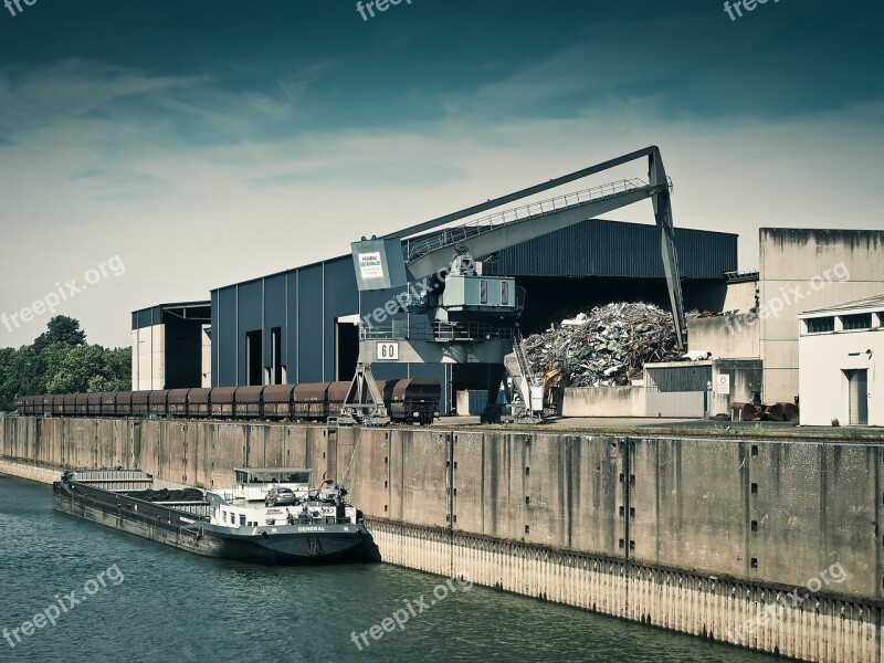 Port Ship Freighter Shipping Transport