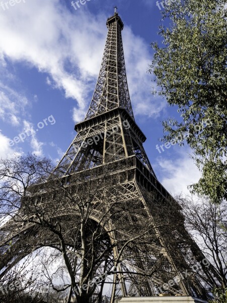 Eiffel Tower Architecture Symbol Paris France