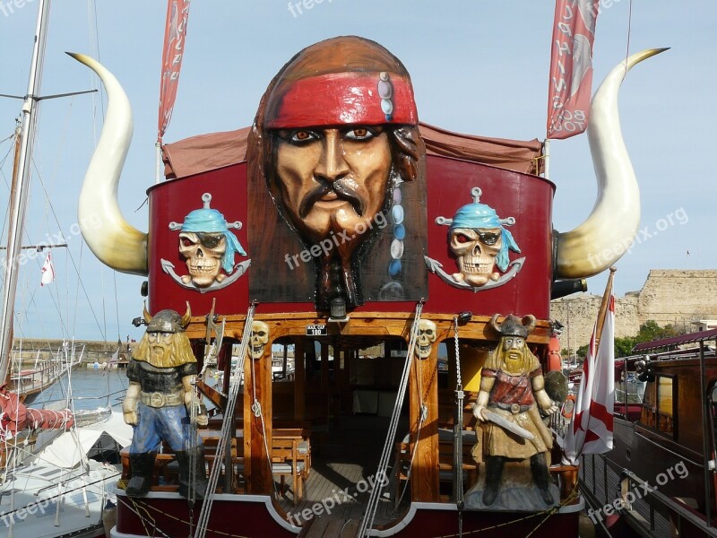 Pirate Ship Port Cyprus Pirate Ship