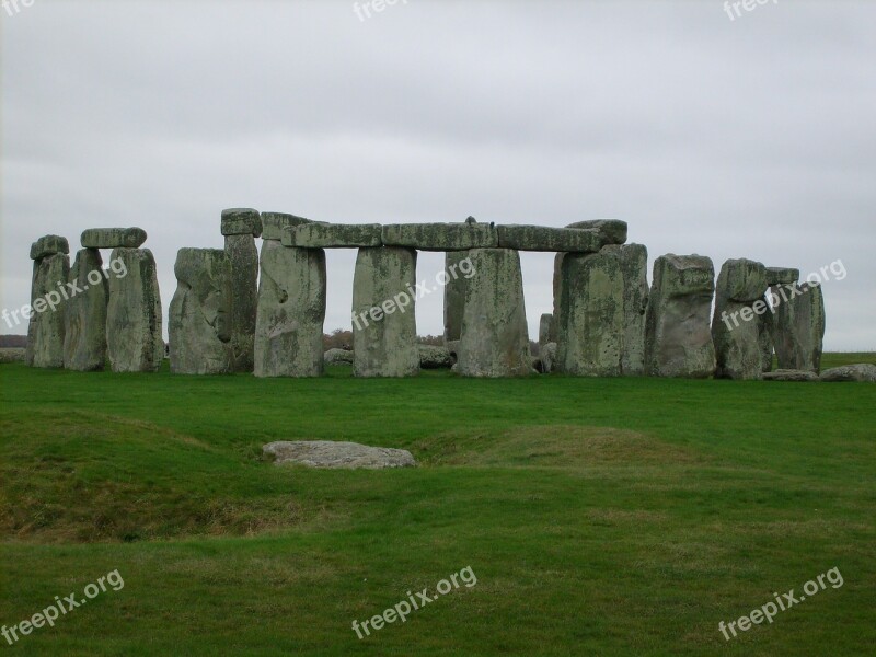 Stonehenge Stones Megalithic Monument Erected Between 2800 And 1100 Bc