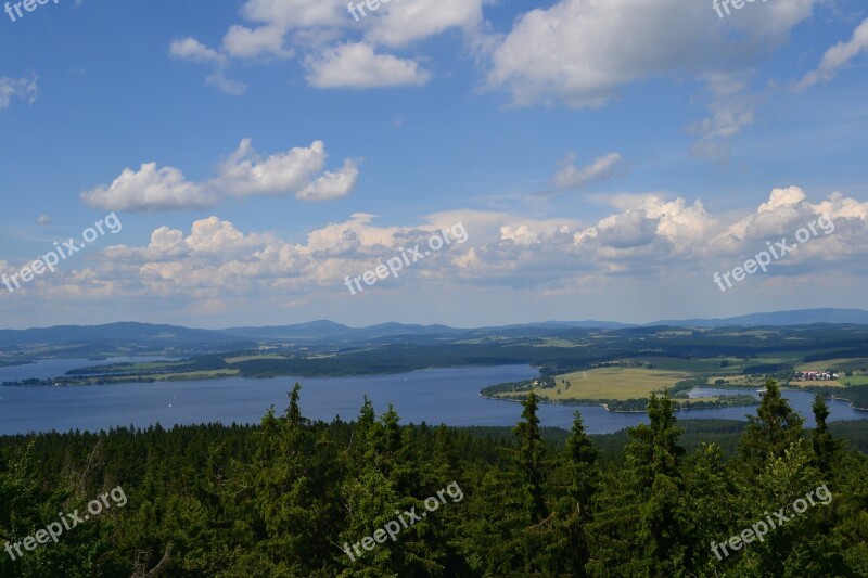 Country Nature The Sky Water šumava