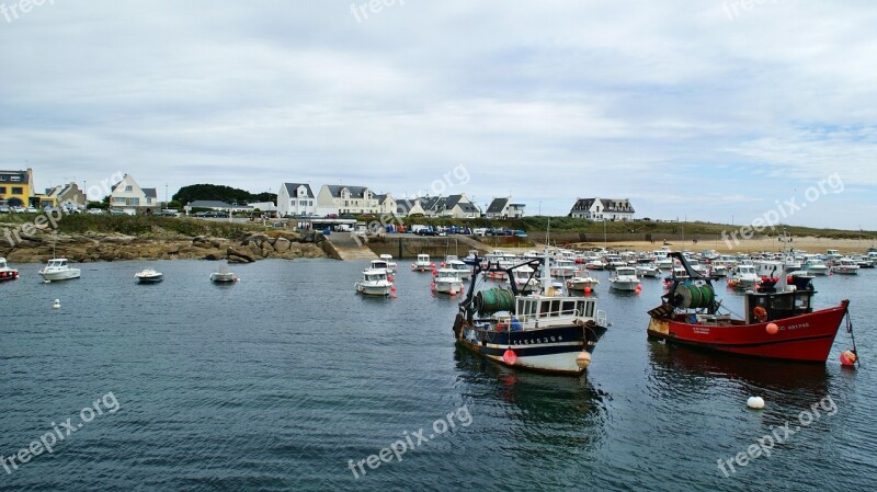 Brittany Finistère Port Boat Trevignon