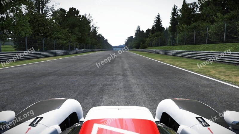 Sports Car Race Track Nuerburgring Circuit