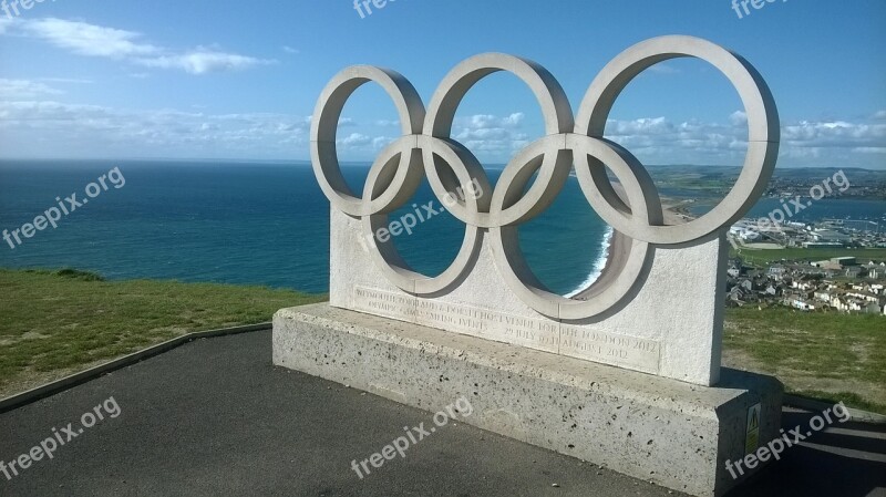 Olympic Rings Sea Sky Portland Weymouth