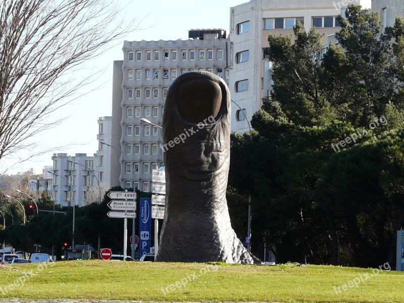 Marseille Finger Caesar France Free Photos