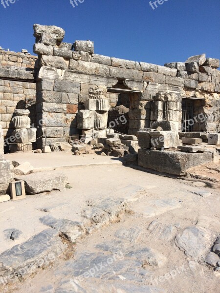 Ruins Ephesus Ancient Architecture Archeology