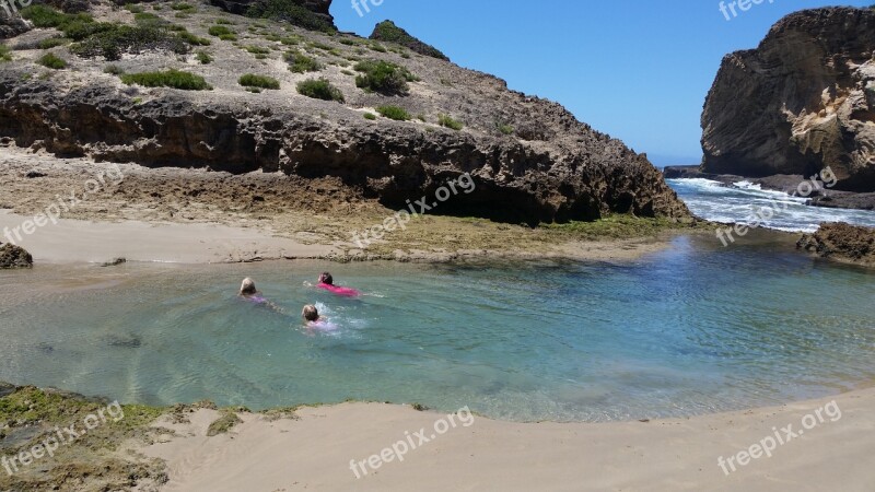 Natural Pool Beach Pool Outdoor Swimming Paradise