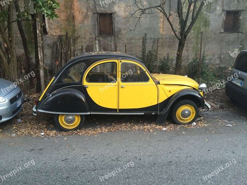 Machine Yellow Nero Road Parking