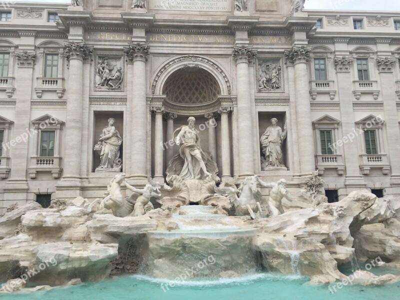 Fontana Rome Statue Water Ancient Rome