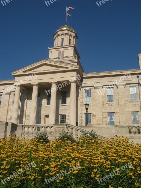 Building Flowers Iowa Iowa City Old Capitol