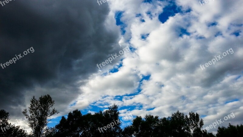 Clouds Poland Sky Landscape Tree