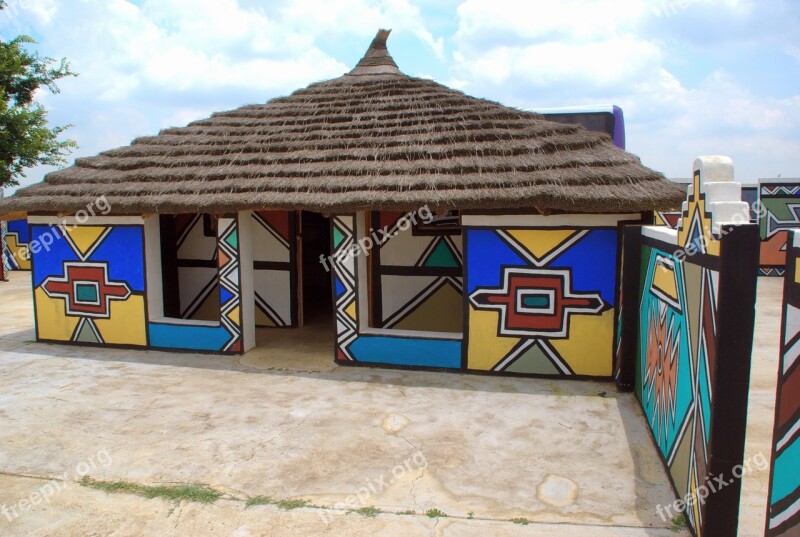 South Africa Village N'debele Decoration Ethnic