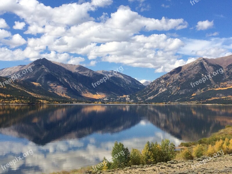 Colorado Fall Lake Autumn Landscape