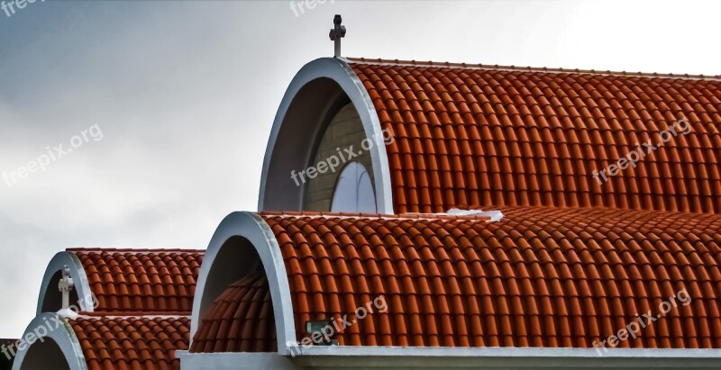 Cyprus Ayia Napa Church Roof Red