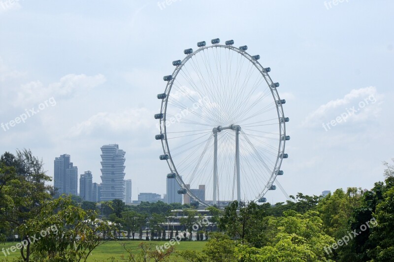 Singapore Flyer Singapore City Flyer Skyline