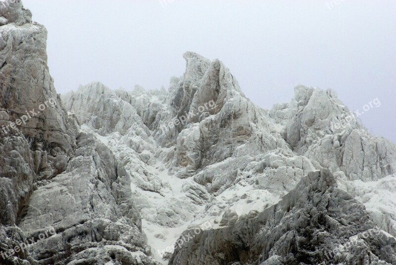 Mountain Winter Snow Montbrison Ecrins