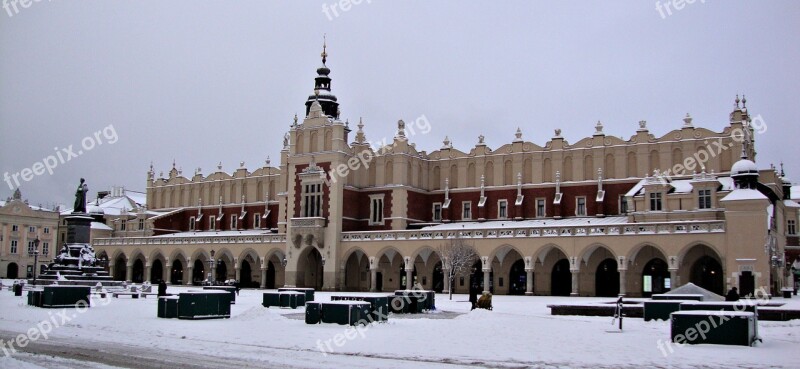 Kraków Cloth Hall Sukiennice Architecture Monument The Old Town