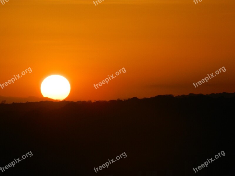 Landscape Sol Eventide Orange Sunset Horizon