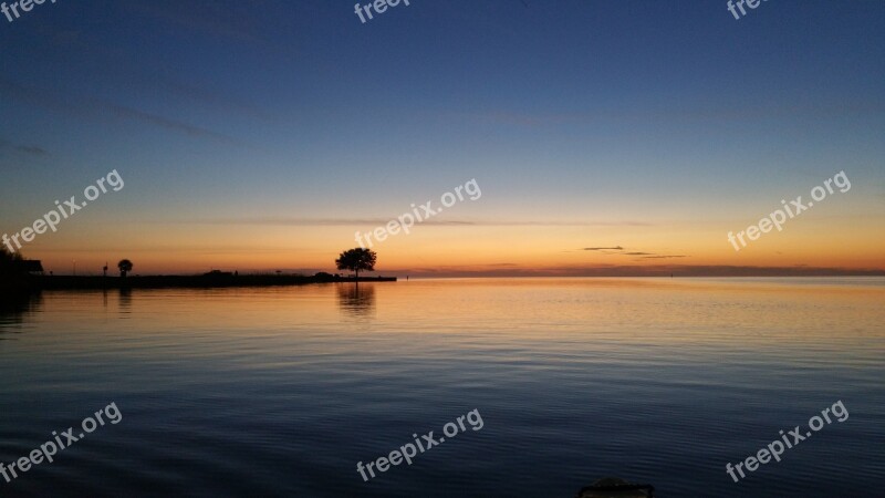 Sunset Water Sunset Sky Active Louisiana