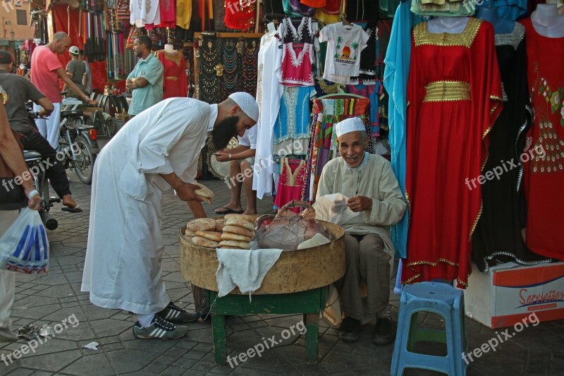 Bread Marrakesh Food Morocco Traditional