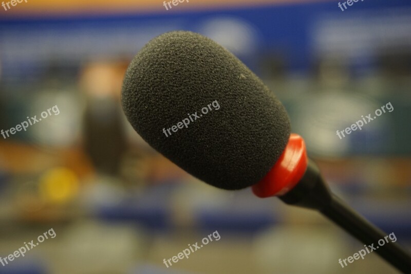 Microphone European Parliament Parliament European Conference