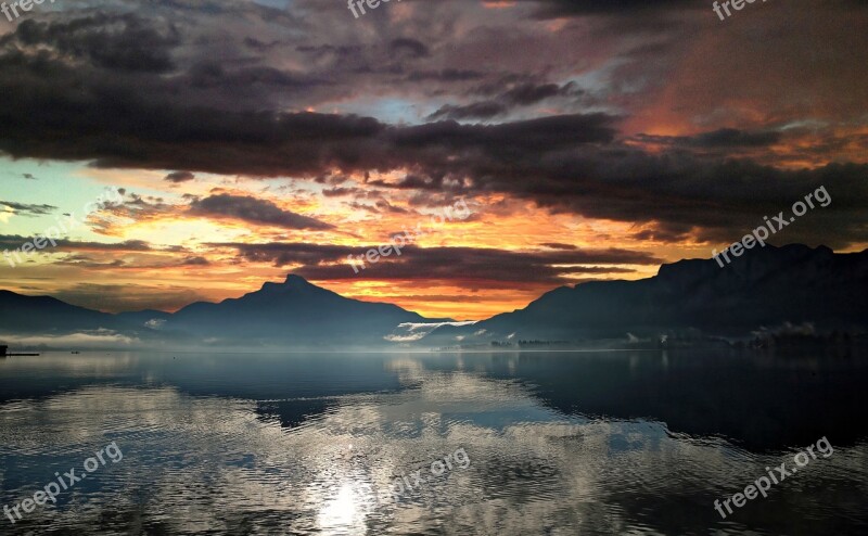 Lake Mountains Scenery Mountain Lake Water