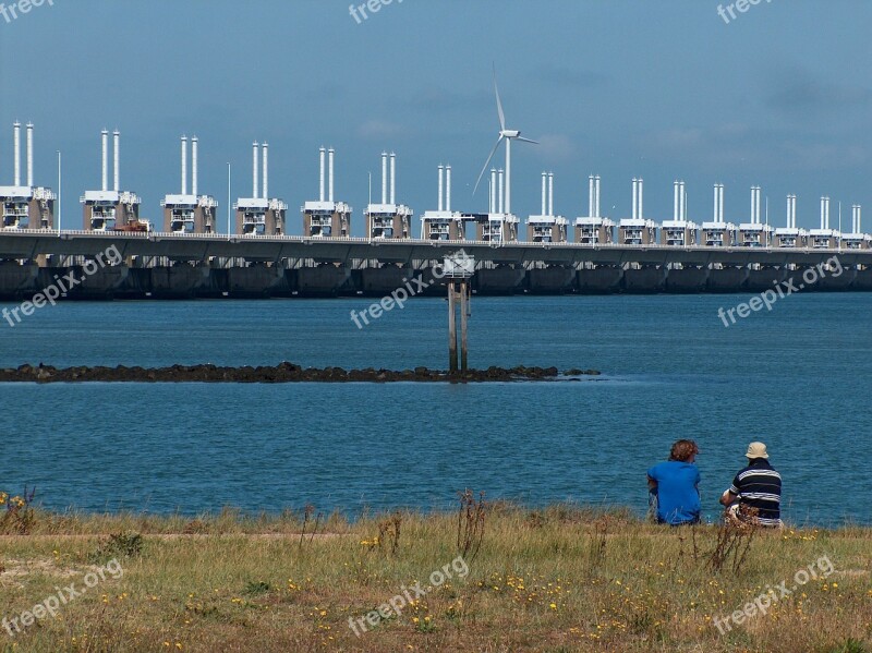 Bridge Relax People Water Landscape