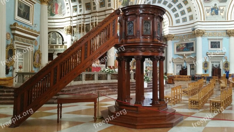 Rotunda Mosta Malta Church Stair