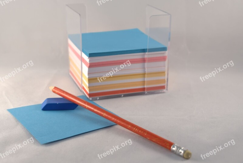 Notes Cards Notebook Pencil Free Photos