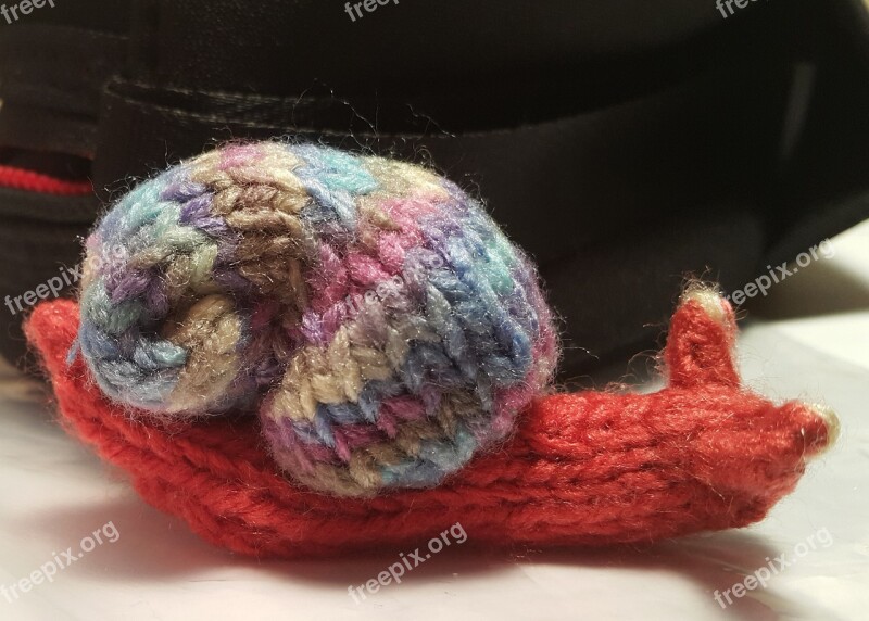 Yarn Snail Knit Knitting Miniature