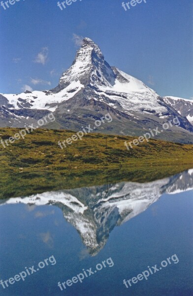 Matterhorn Mountain Zermatt Alpine Switzerland