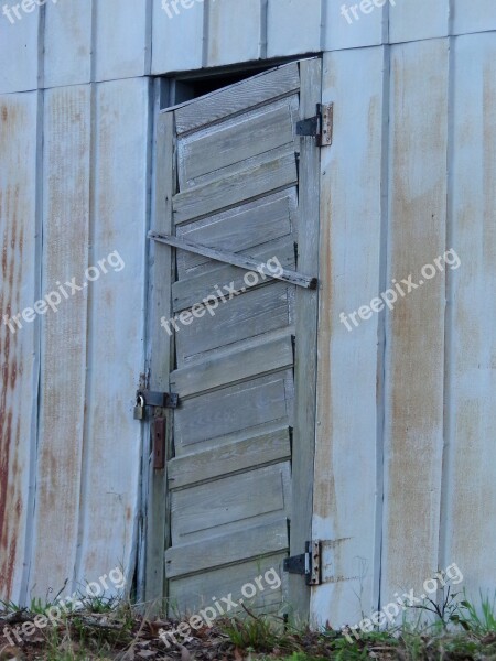 Shed Door Building Wooden Wood