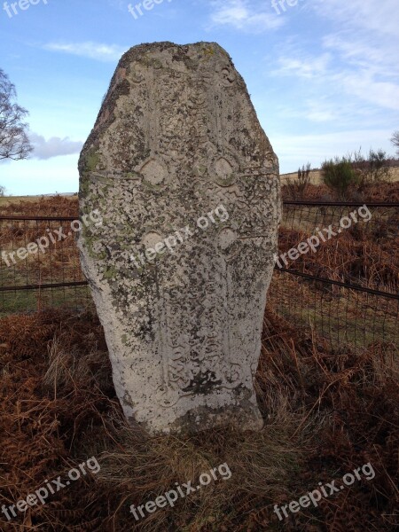 Standing Stone Celtic Cross Free Photos