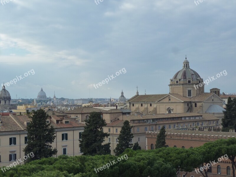 Rome Italy City Historic Center City Views