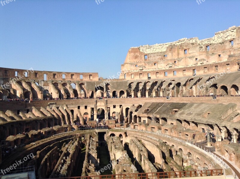 Italy Colosseum Rome Monument Building