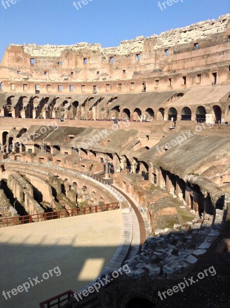 Italy Colosseum Rome Monument Building