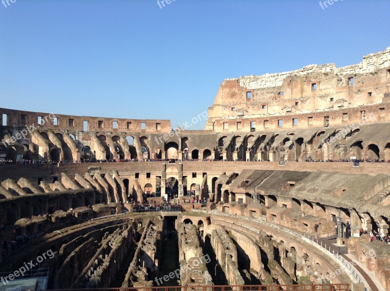 Italy Colosseum Rome Monument Building