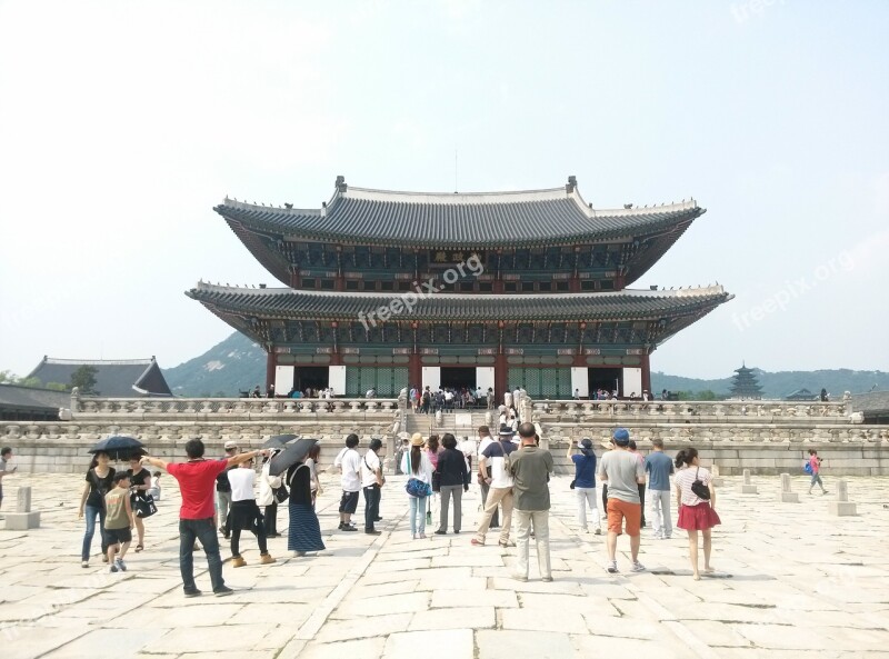 Palaces Palace Gyeongbok Palace Construction Korea Culture