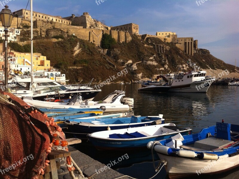 Procida Networks Boats Italy Island