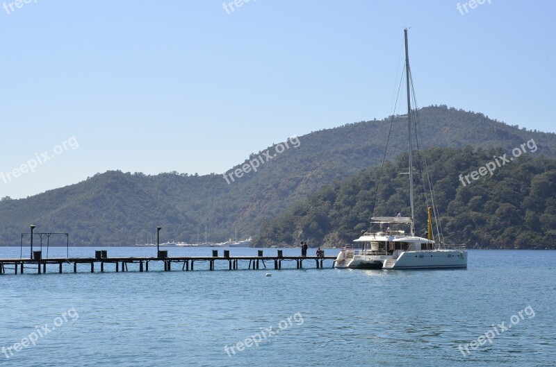 Sail Catamaran Sun Sea Coast