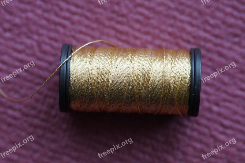 Thread Yarn Goldfaden Coil Coiled