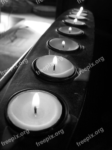 Fire Black-and-white Wax Dark Spiritual Light