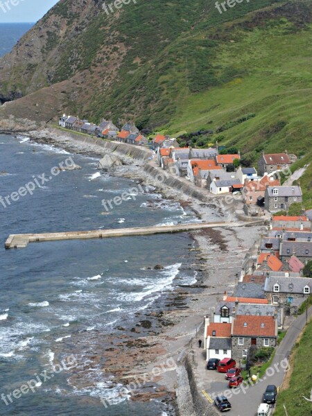 Crovie Aberdeenshire Banffshire Coastline Britain