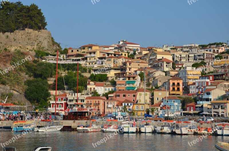 Parga Epirus Greece Sea Port City