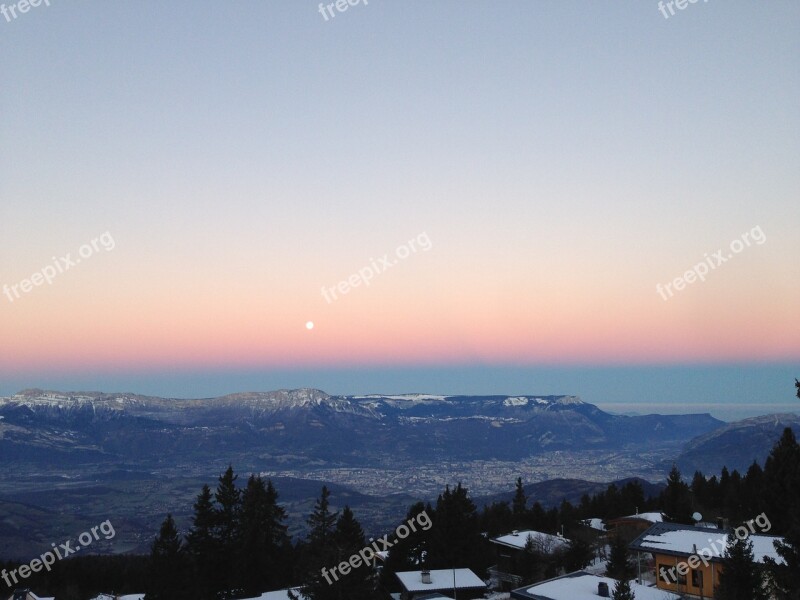 Mountain France Alps Snow Fir