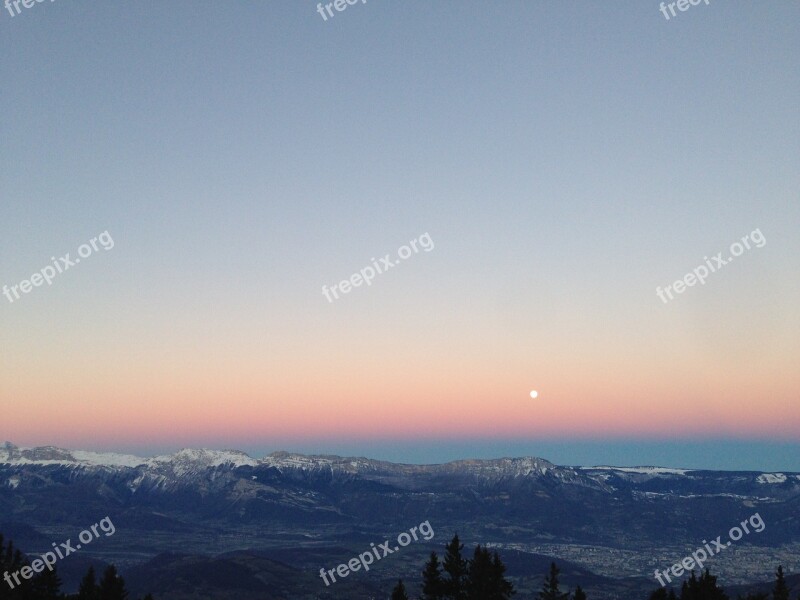 Mountain France Alps Snow Fir