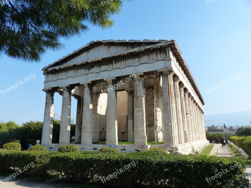 Greece Agora Athens Free Photos